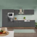 Küchenzeile Oliver XIII 340cm Grau/Grau | Grau