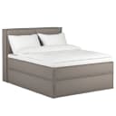 Premium Boxspringbett mit Kopfteil 140 x 200cm Strukturstoff