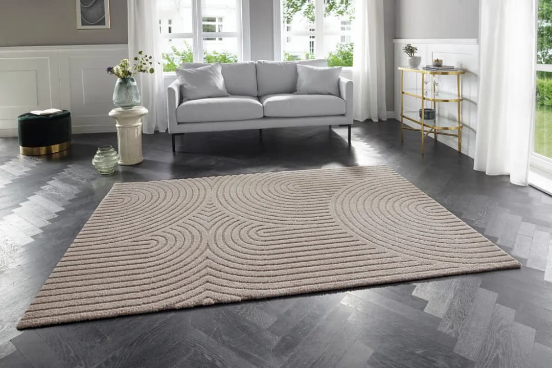 Kurzflorteppich Optik Panglao | Beige