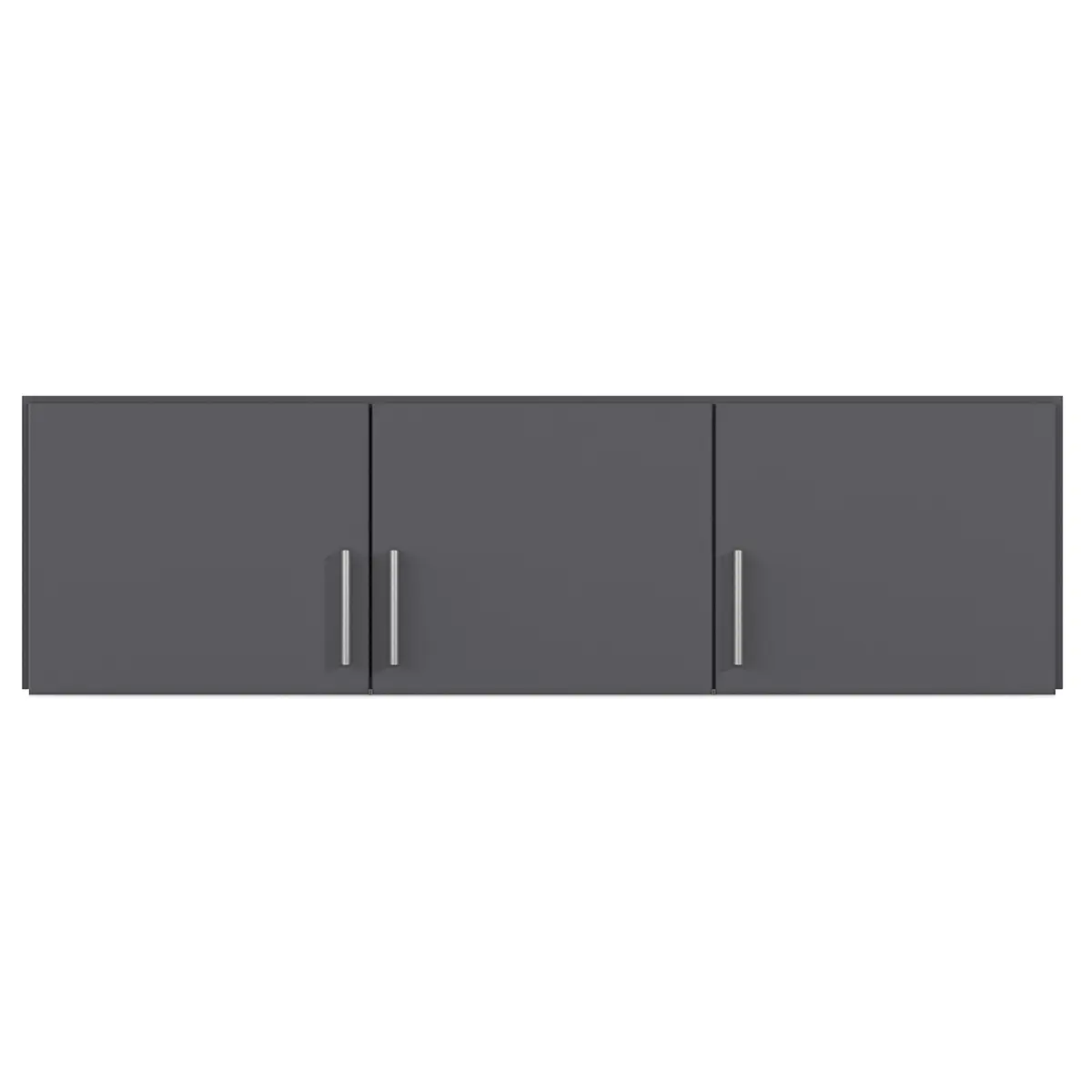 Schrankaufsatz 136cm Grau/Graumetallic | Grau