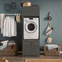 Laundreezy Waschtowerkombination | Schwarz