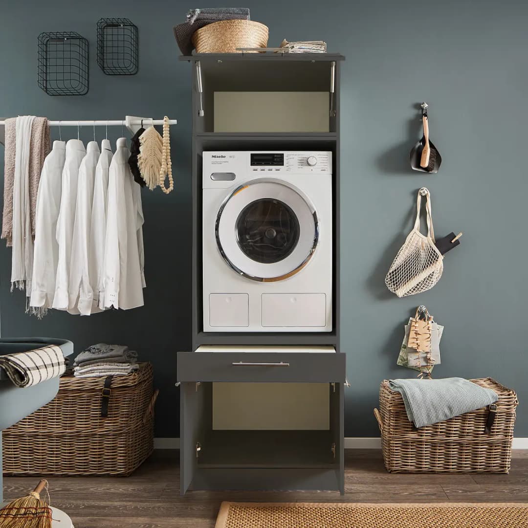 Laundreezy Waschtowerkombination | Schwarz