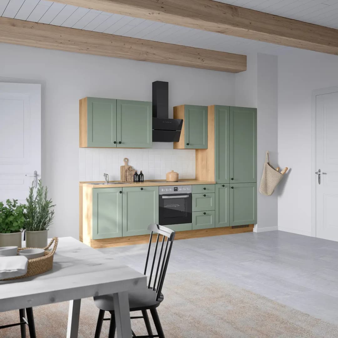 Küchenzeile High-Line Cascada Variante B 300cm Ausrichtung rechts