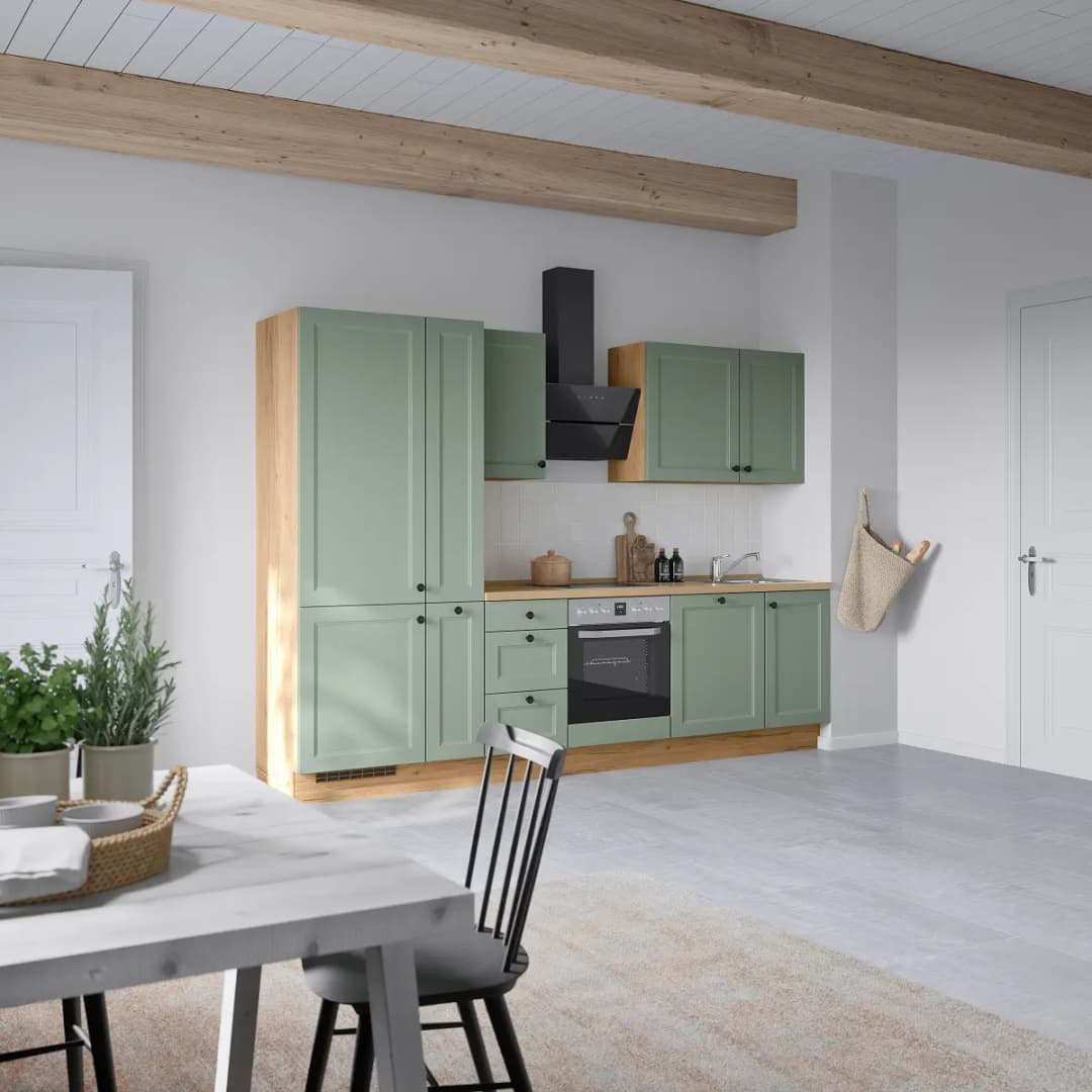 Küchenzeile High-Line Cascada Variante B 300cm Ausrichtung links
