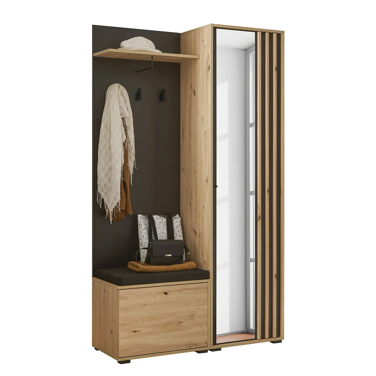 Kompaktgarderobe Nomi | Mehrfarbig