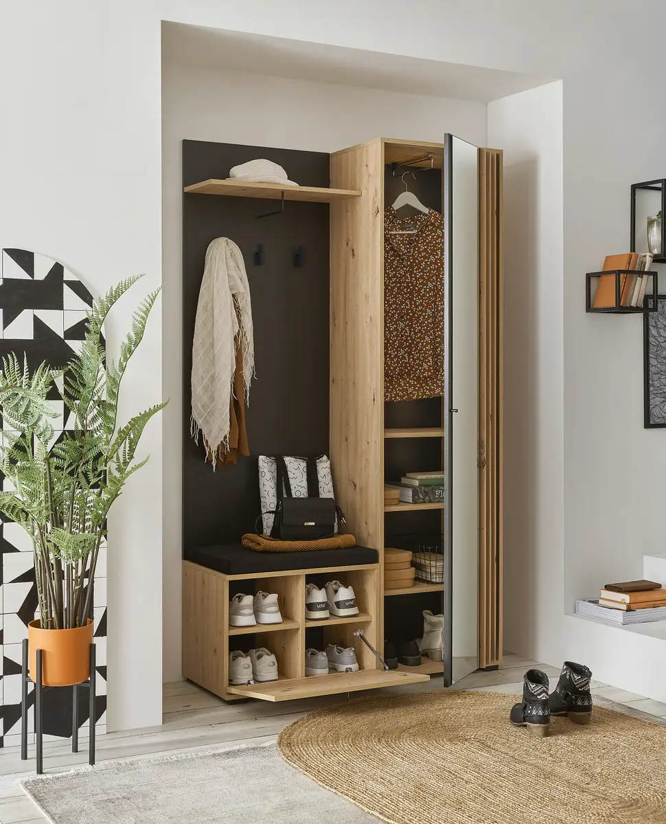 Kompaktgarderobe Nomi | Mehrfarbig