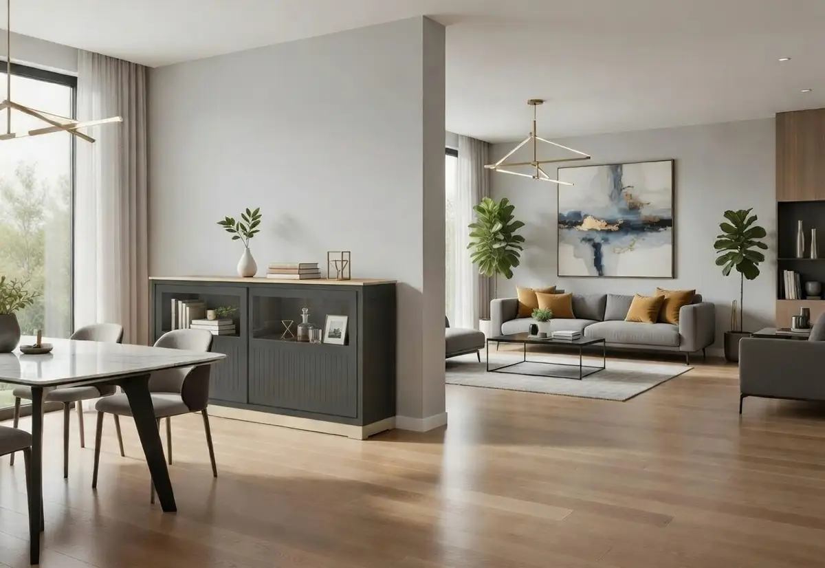 Sideboard Geriffelt Typ B | Grau
