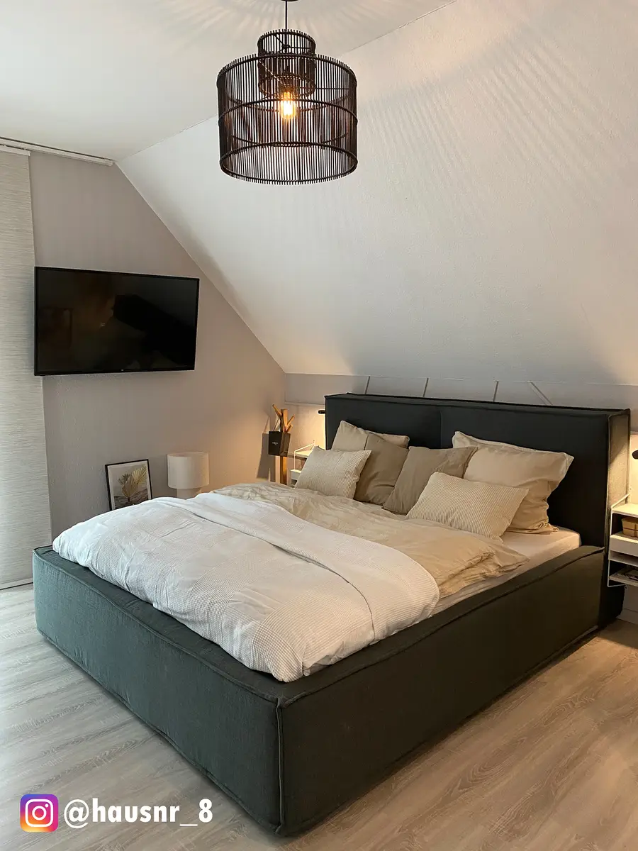 Studio Copenhagen Polsterbett KINX 180x200cm | Grau