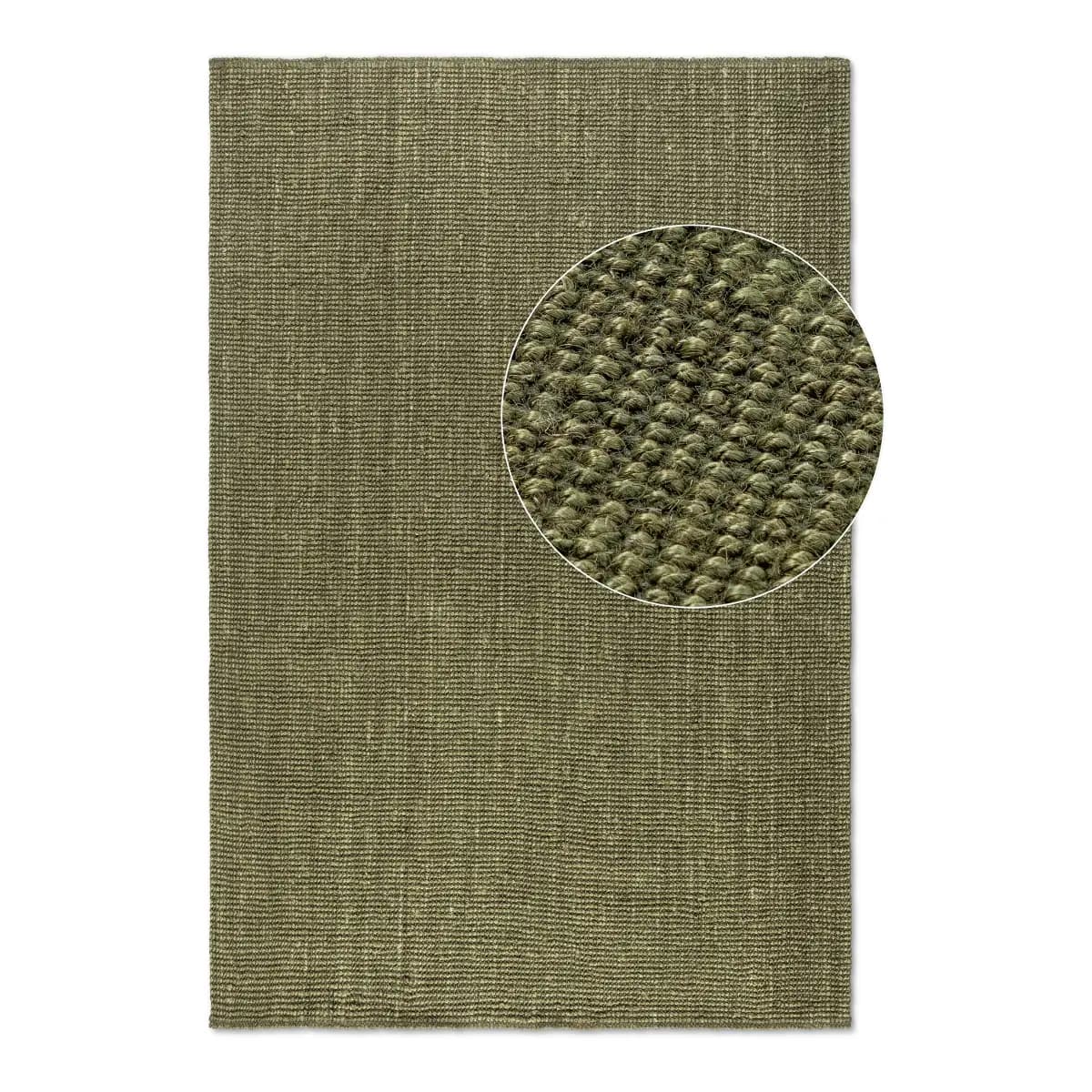 Juteteppich Jaipur Grün/Grün 60 x 90cm | Grün