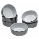 Müslischalen 6er-Set Ø 16cm Grau/Grau | Grau
