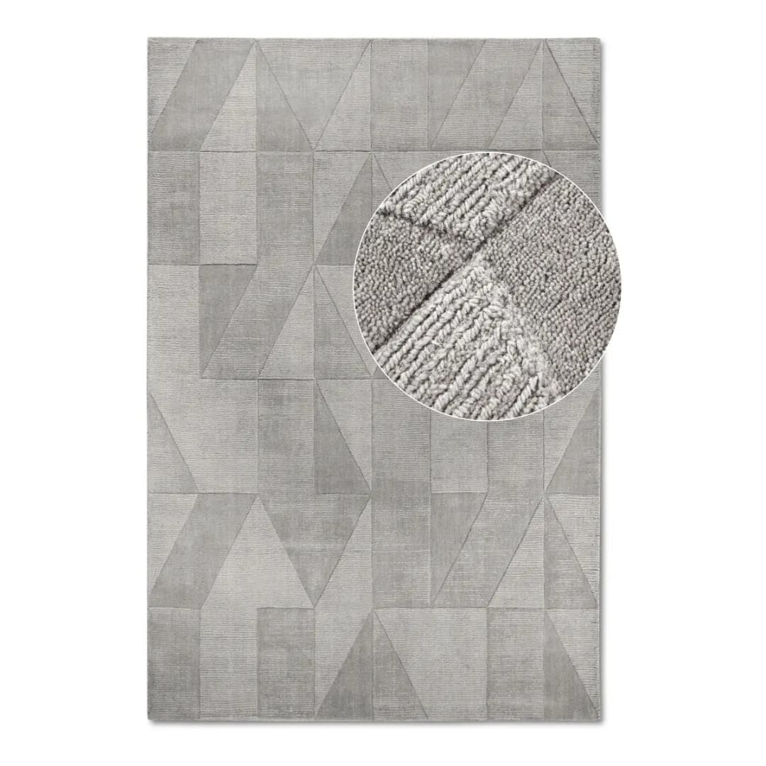 Wollteppich Ursule Grau | Grau