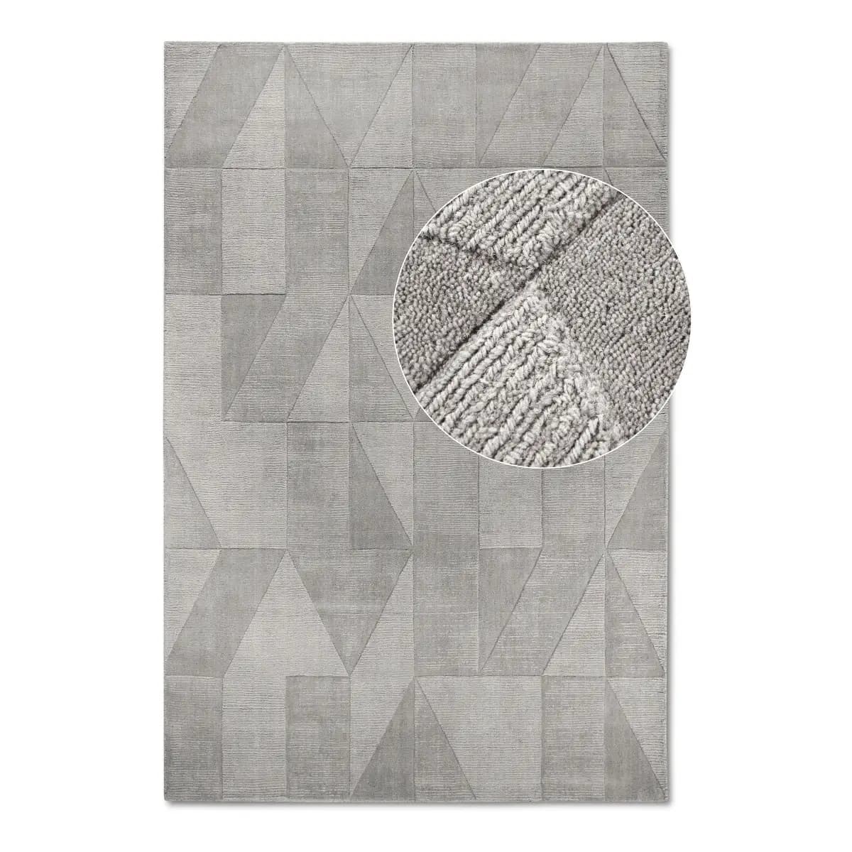 Wollteppich Ursule Grau | Grau