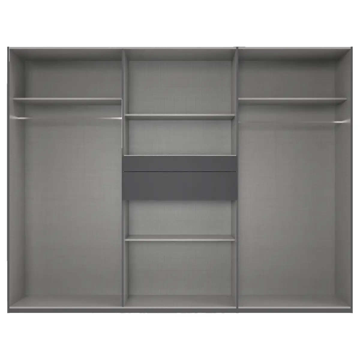 Drehtürenschrank Moldau | Schwarz
