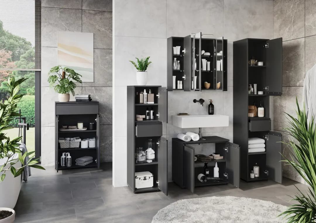 Germania Lemont Midischrank | Grau