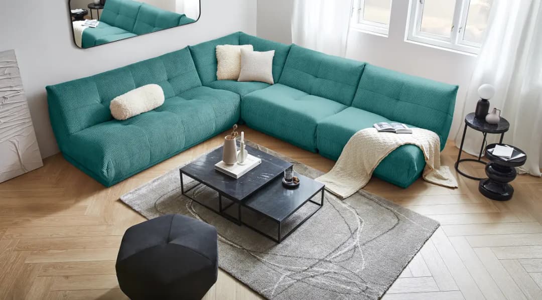 Sofaelement 2,5-Sitzer Nielson | Türkis