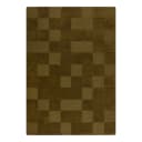 Kurzflorteppich Checkerboard Grün/Grün 120 x 170cm Wolle | Grün