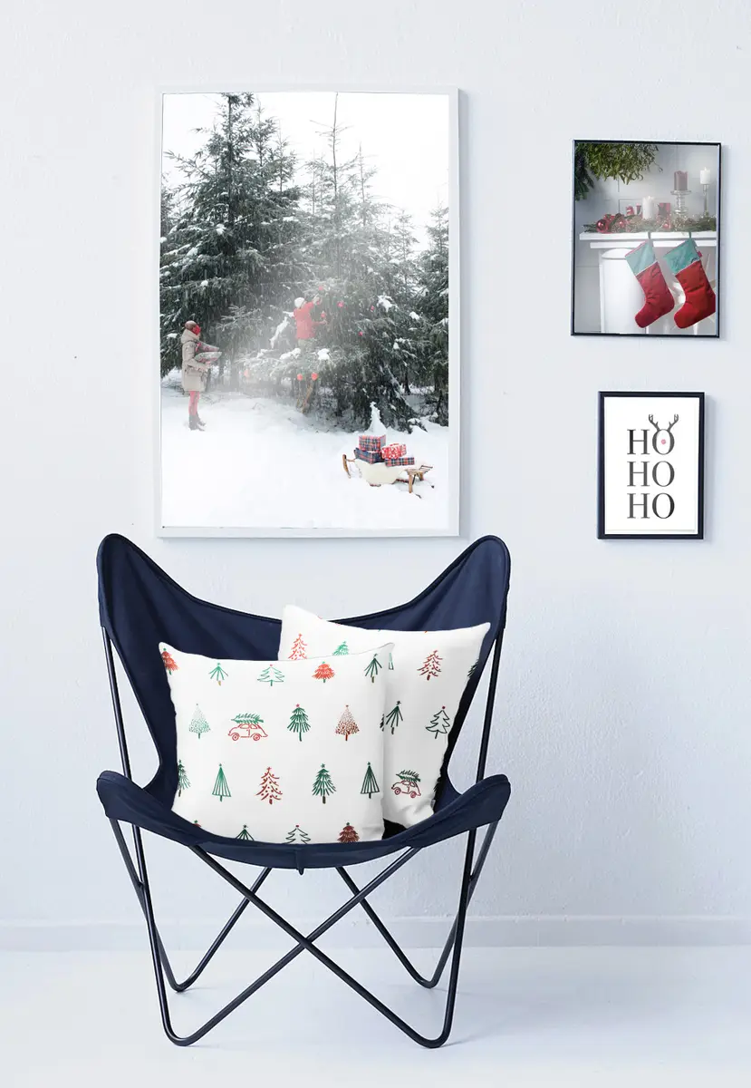 Dekokissen Winterwelt Typ F | Mehrfarbig