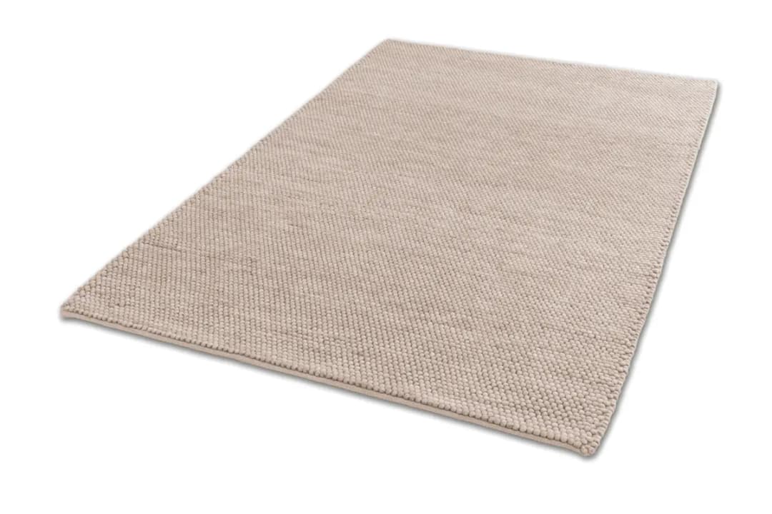 Wollteppich Poppy Braun/Hellbraun 140 x 200cm Wolle | Braun
