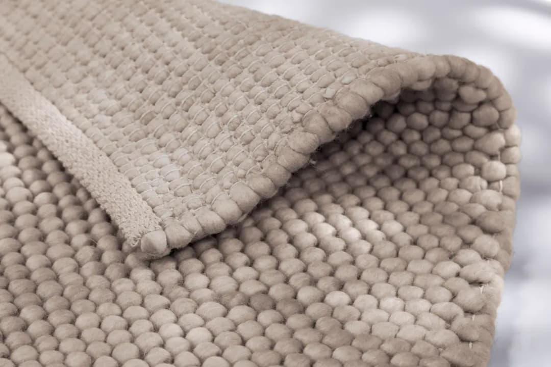 Wollteppich Poppy Braun/Hellbraun 140 x 200cm Wolle | Braun