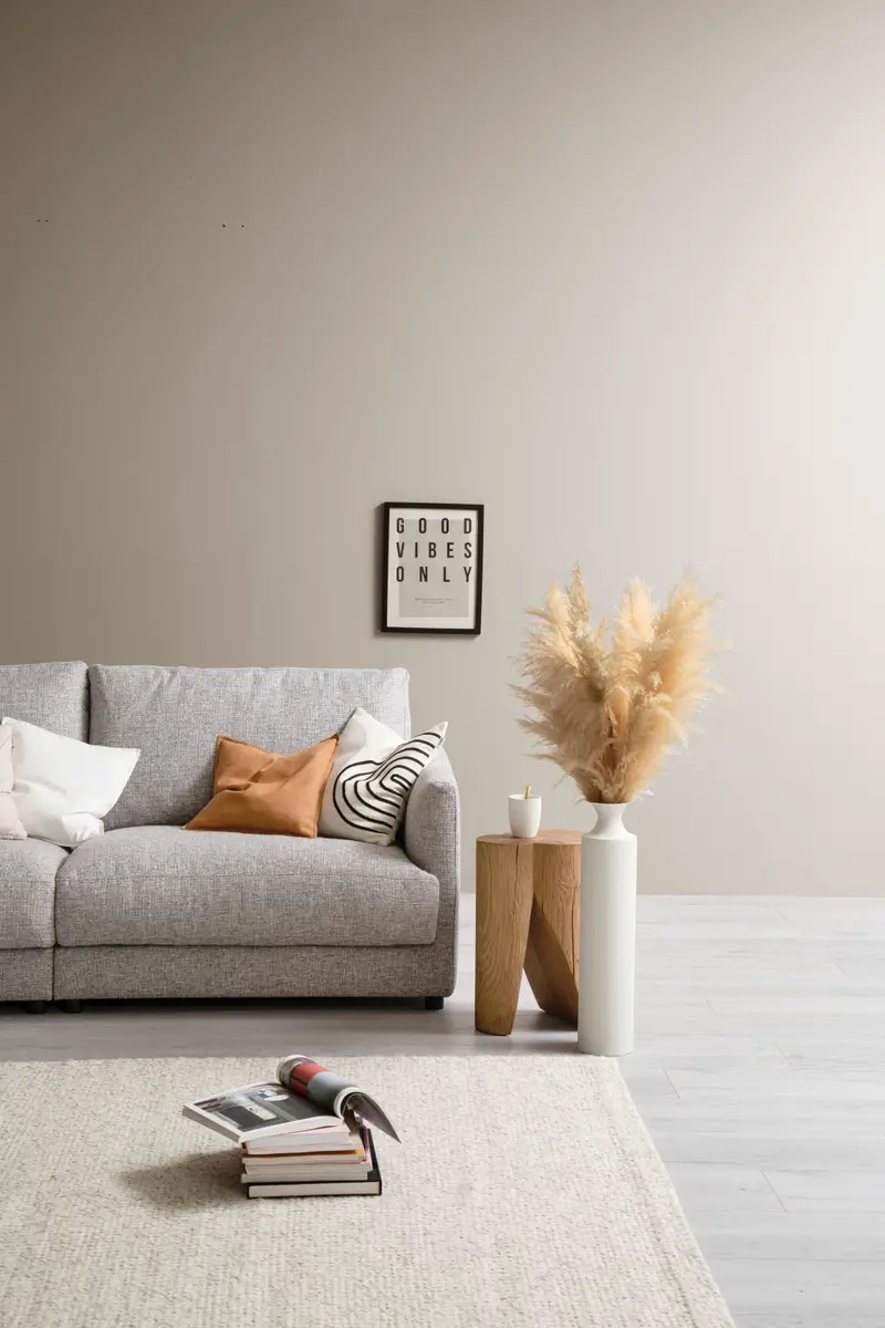 Wollteppich Enisa Beige/Creme 140 x 200cm Mischgewebe | Beige