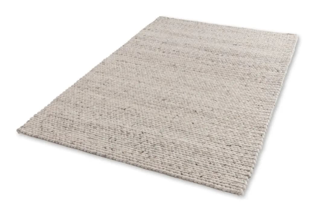 Wollteppich Enisa Beige/Creme 140 x 200cm Mischgewebe | Beige
