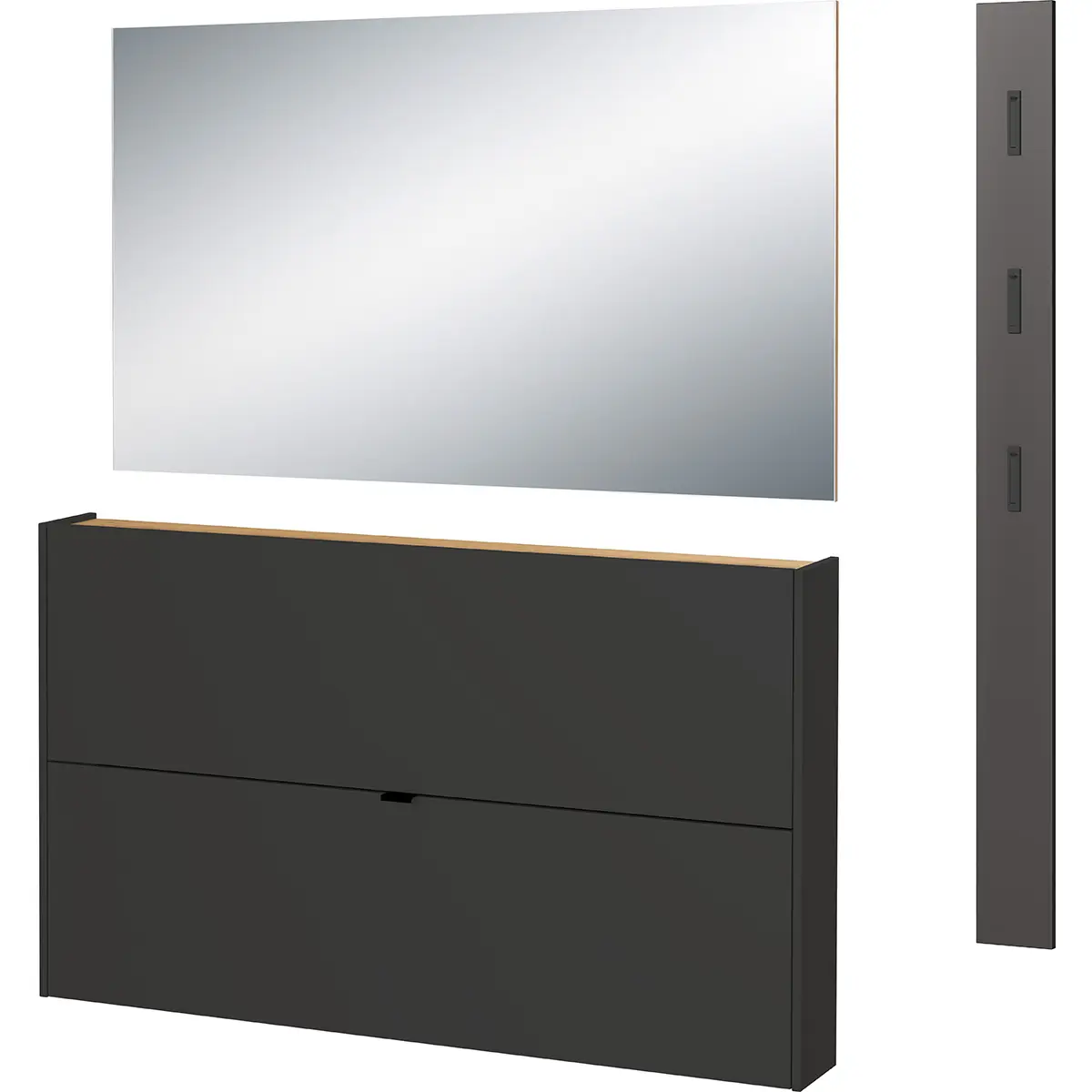 Garderobenset Ameca | Grau