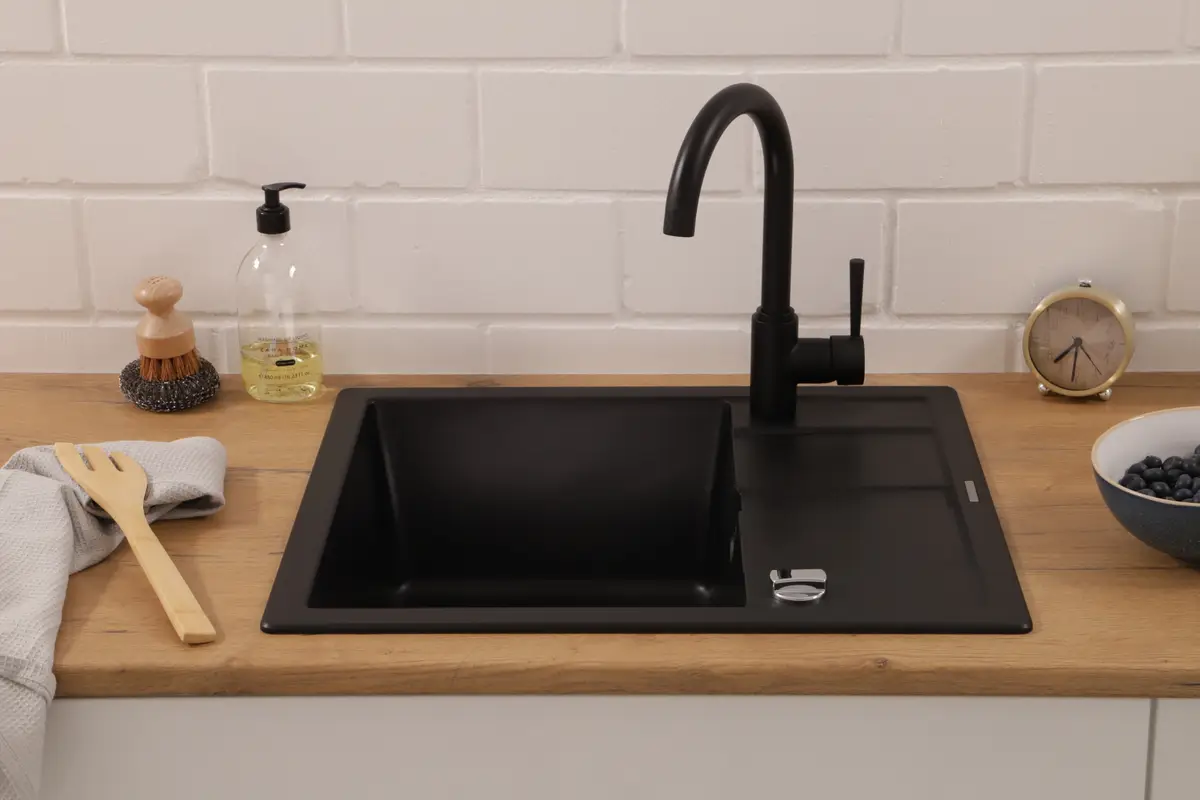 Küchenspüle Nashville 58cm | Schwarz