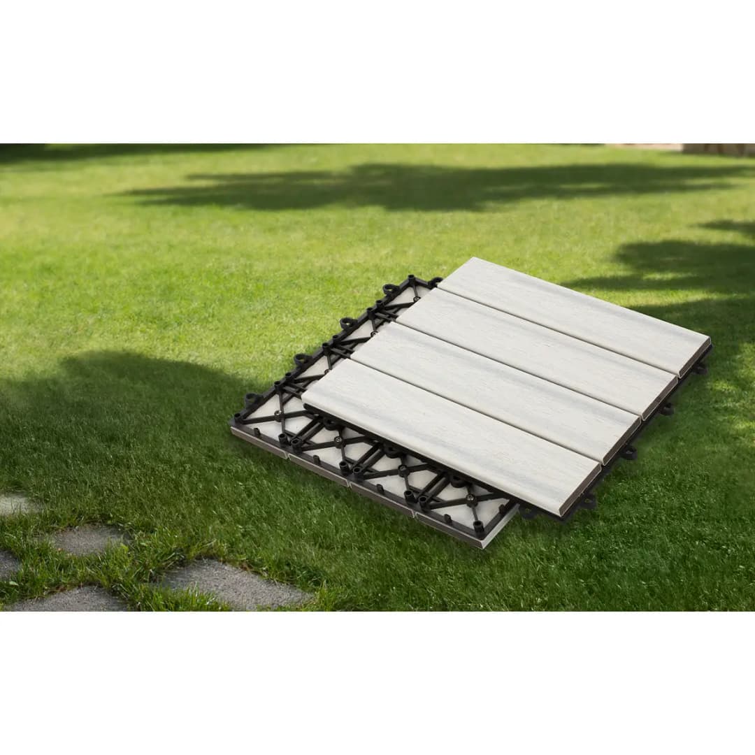22er-Set Terrassenfliese Svevo Typ B | Weiß