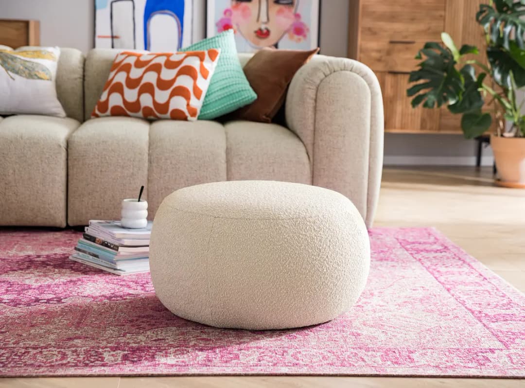 Polsterhocker STOOLA | Beige