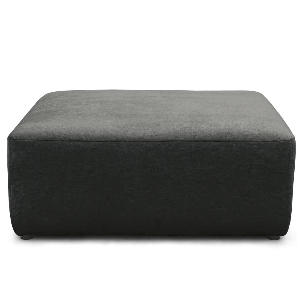 Mørteens Polsterhocker 108cm Grau Chenille Pelagia | Grau