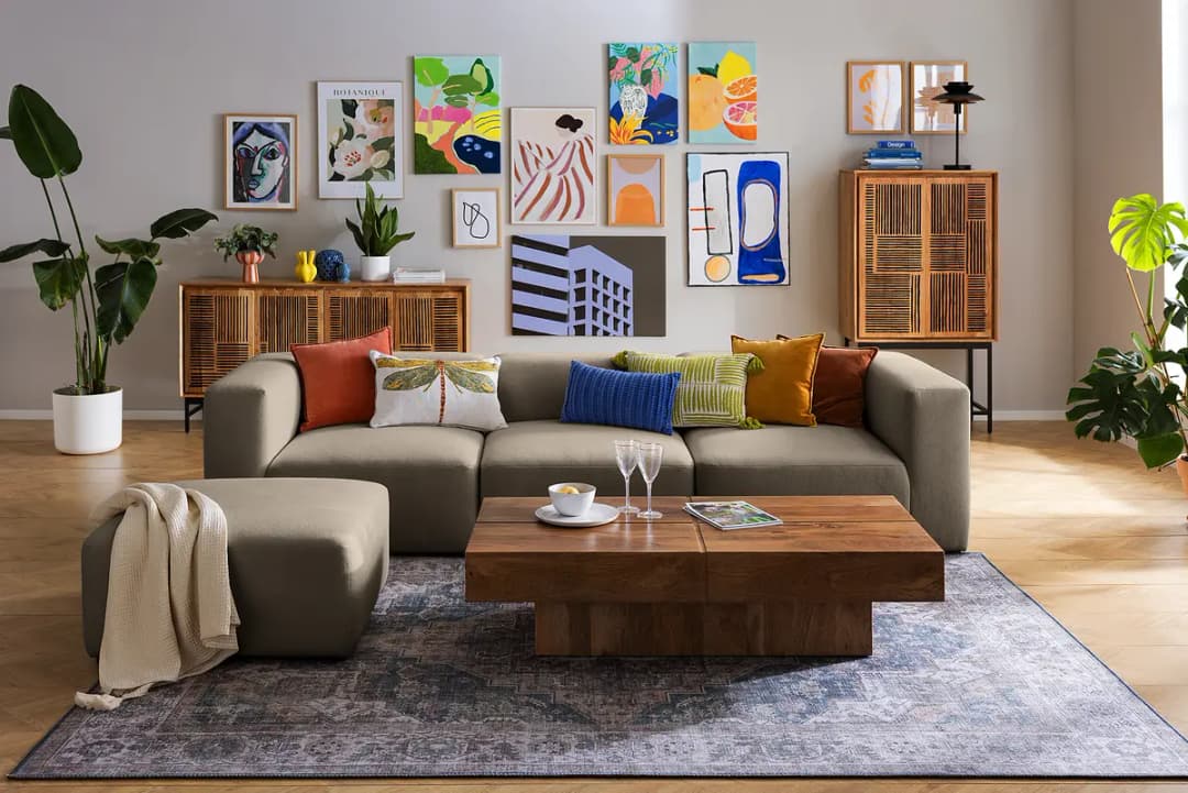 3-Sitzer Sofa Grau Microfaser Sofina | Beige