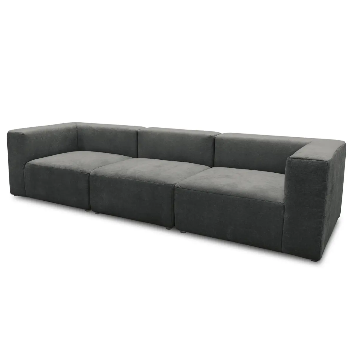 Mørteens 3-Sitzer Sofa Grau Chenille Pelagia | Grau