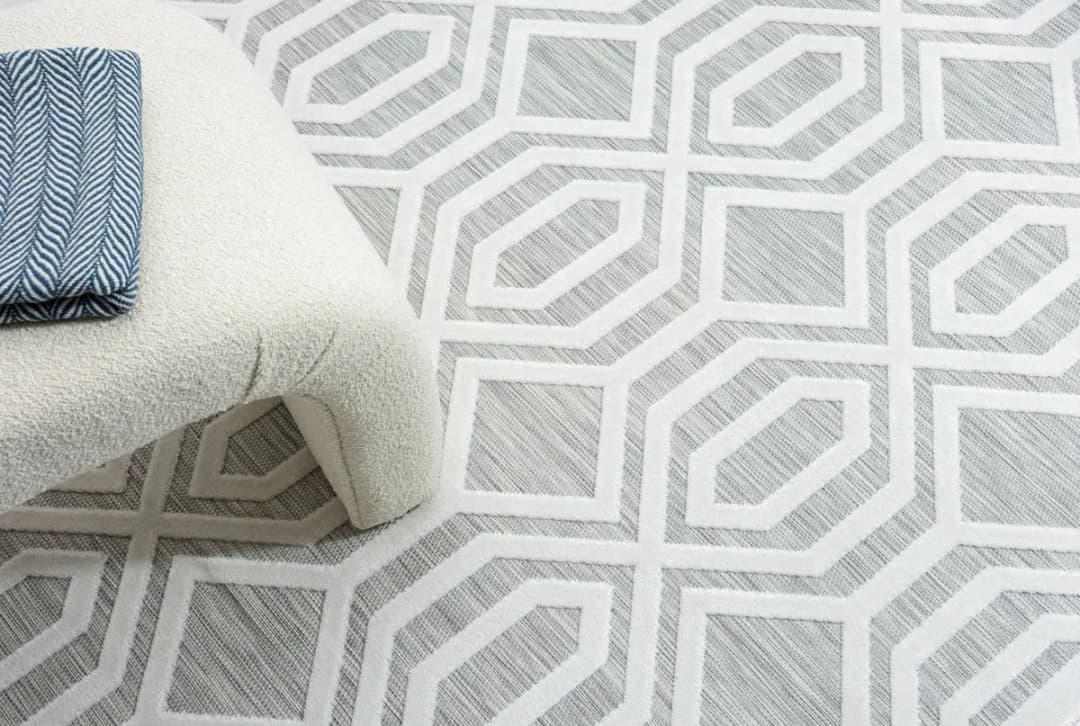 Outdoor-Teppich Eden Typ A Grau/Weiß | Grau