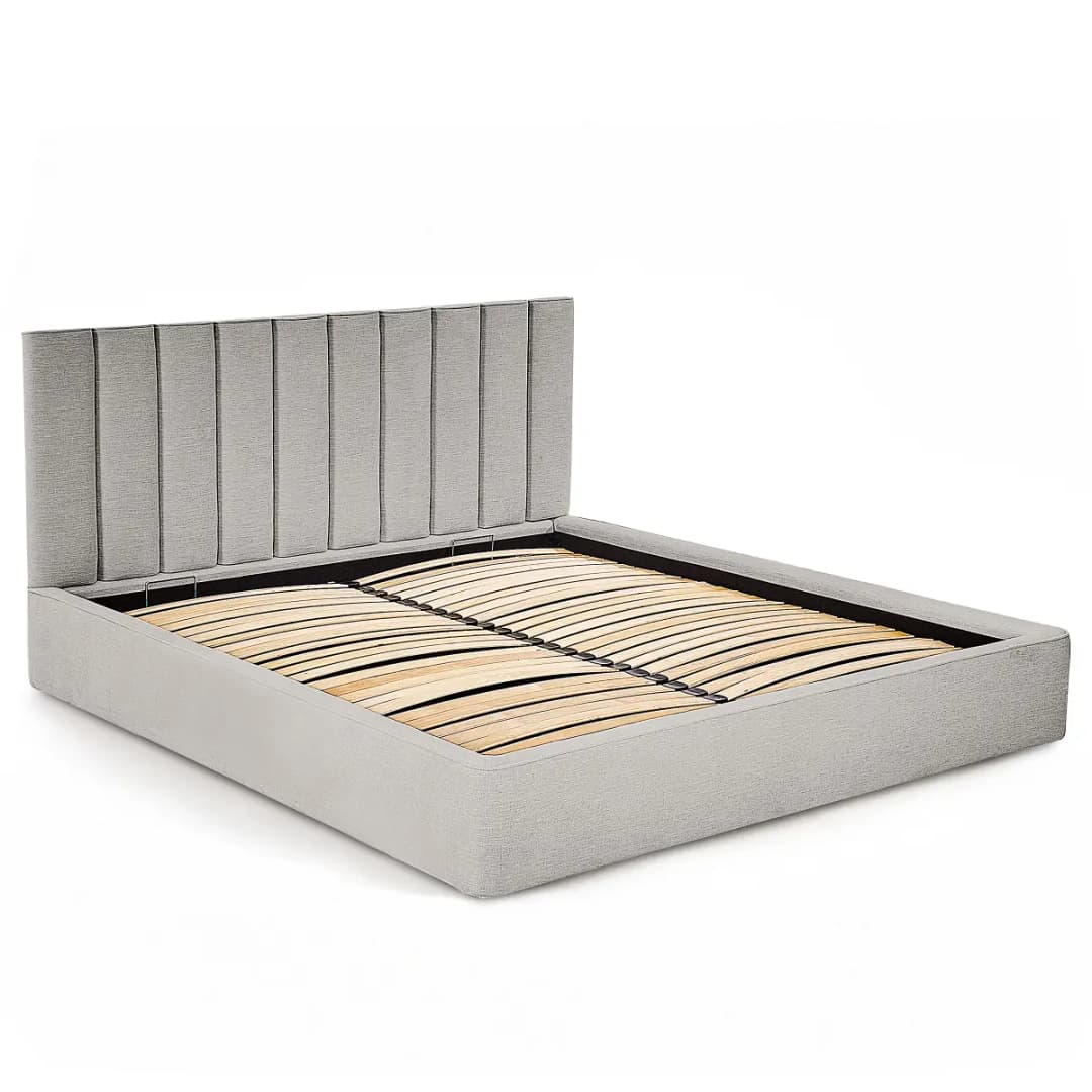 Studio Copenhagen Polsterbett Roselia 140x200cm | Grau