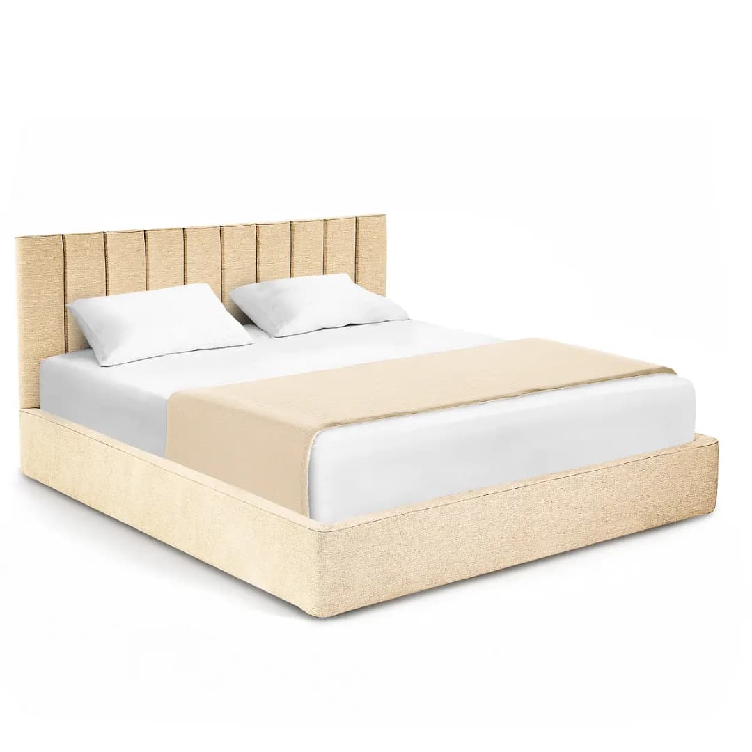 Studio Copenhagen Polsterbett Roselia Beige/Creme 160x200cm | Beige