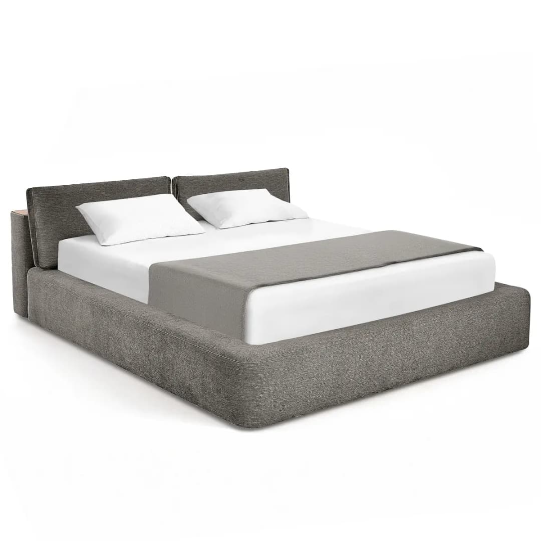 Studio Copenhagen Polsterbett 140 x 200 cm Roselia | Grau