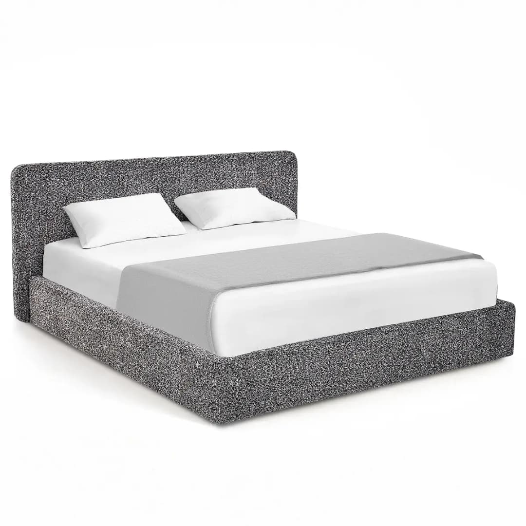 Studio Copenhagen Polsterbett Trinu 200x200cm | Braun