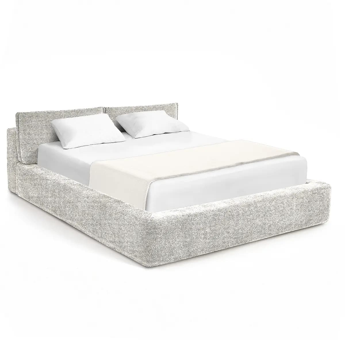 Studio Copenhagen Polsterbett Deani 180x200cm Strukturstoff | Beige