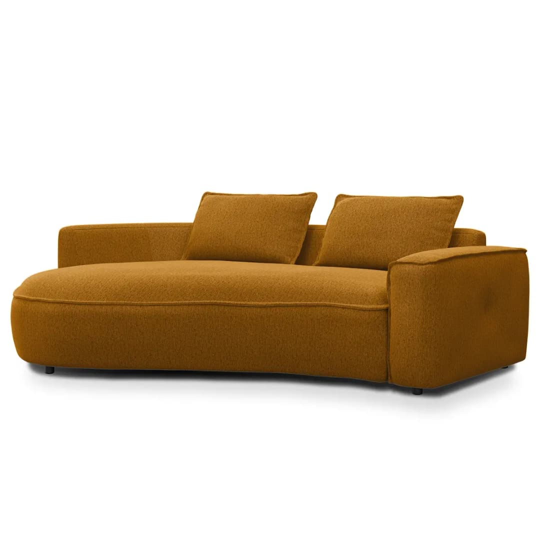 2-Sitzer Sofa Gelb/Ocker Webstoff Saia | Gelb