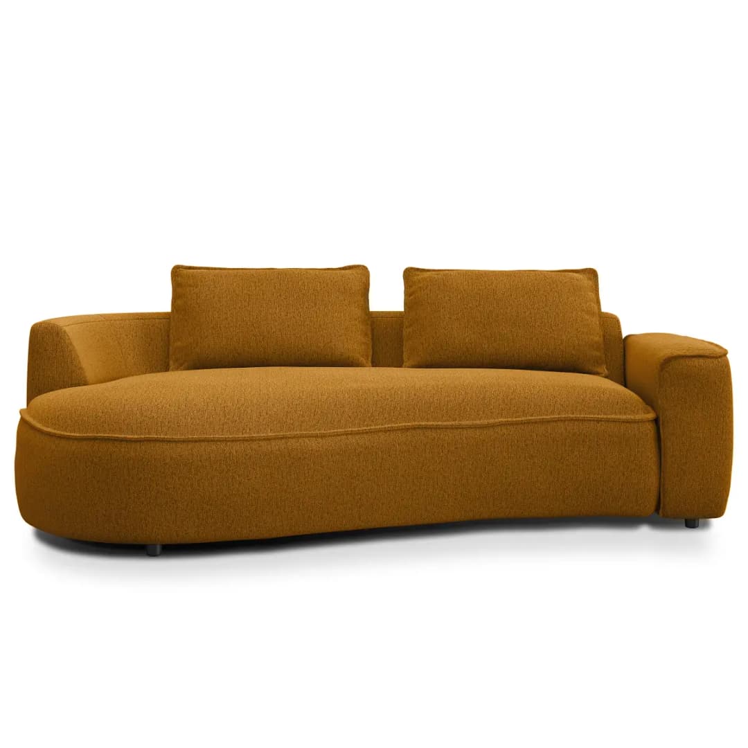 2-Sitzer Sofa Gelb/Ocker Webstoff Saia | Gelb