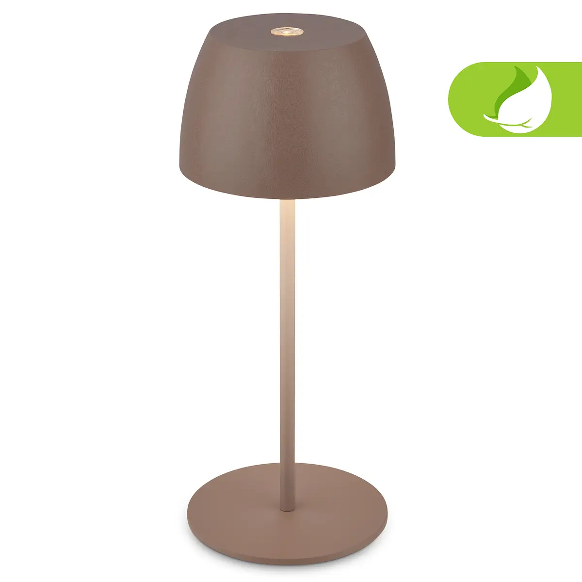 LED Akku Tischleuchte Serina Mini | Braun