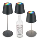 BRILO LED Akku Tischleuchte Serina Mini Typ B | Grau