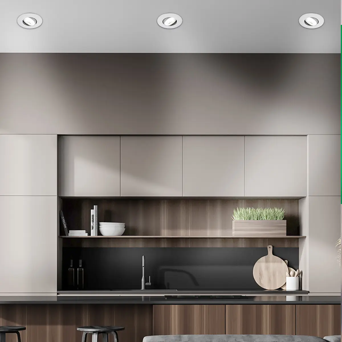 LED Einbauleuchten Kulana 3er Set | Silber