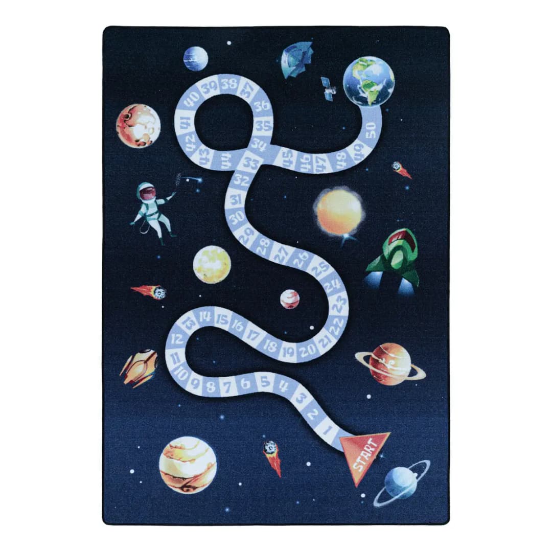 Kinderteppich Play Weltraum | Blau