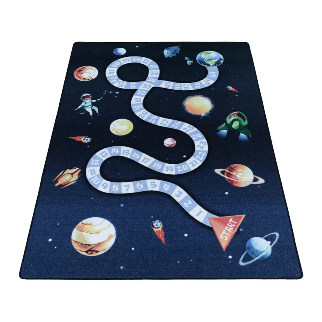Kinderteppich Play Weltraum | Blau