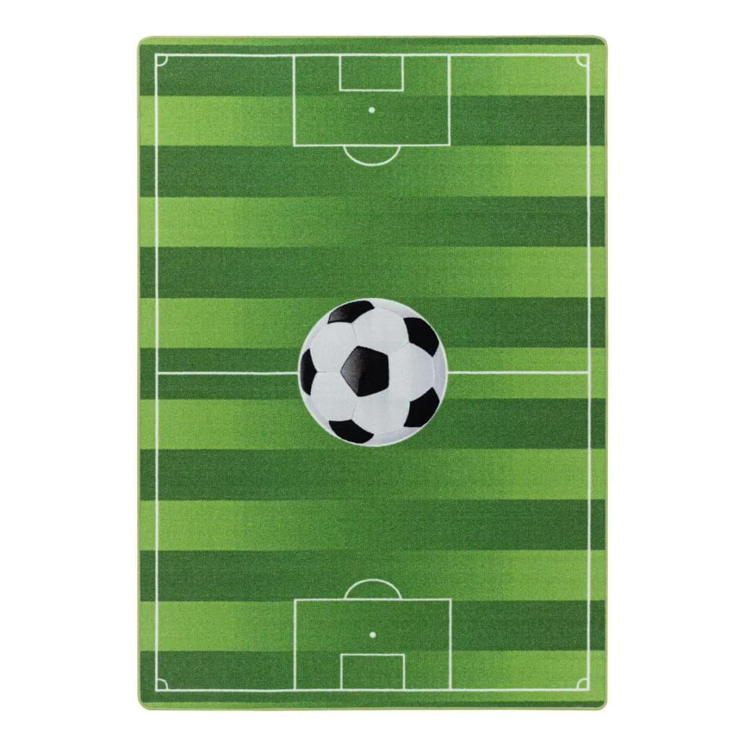 Kinderteppich Play Fußballfeld | Grün
