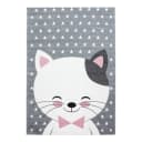 Kinderteppich Kids Katze | Pink