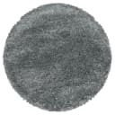 Ayyildiz Hochflorteppich Fluffy rund Ø 120cm Grau/Lichtgrau | Grau