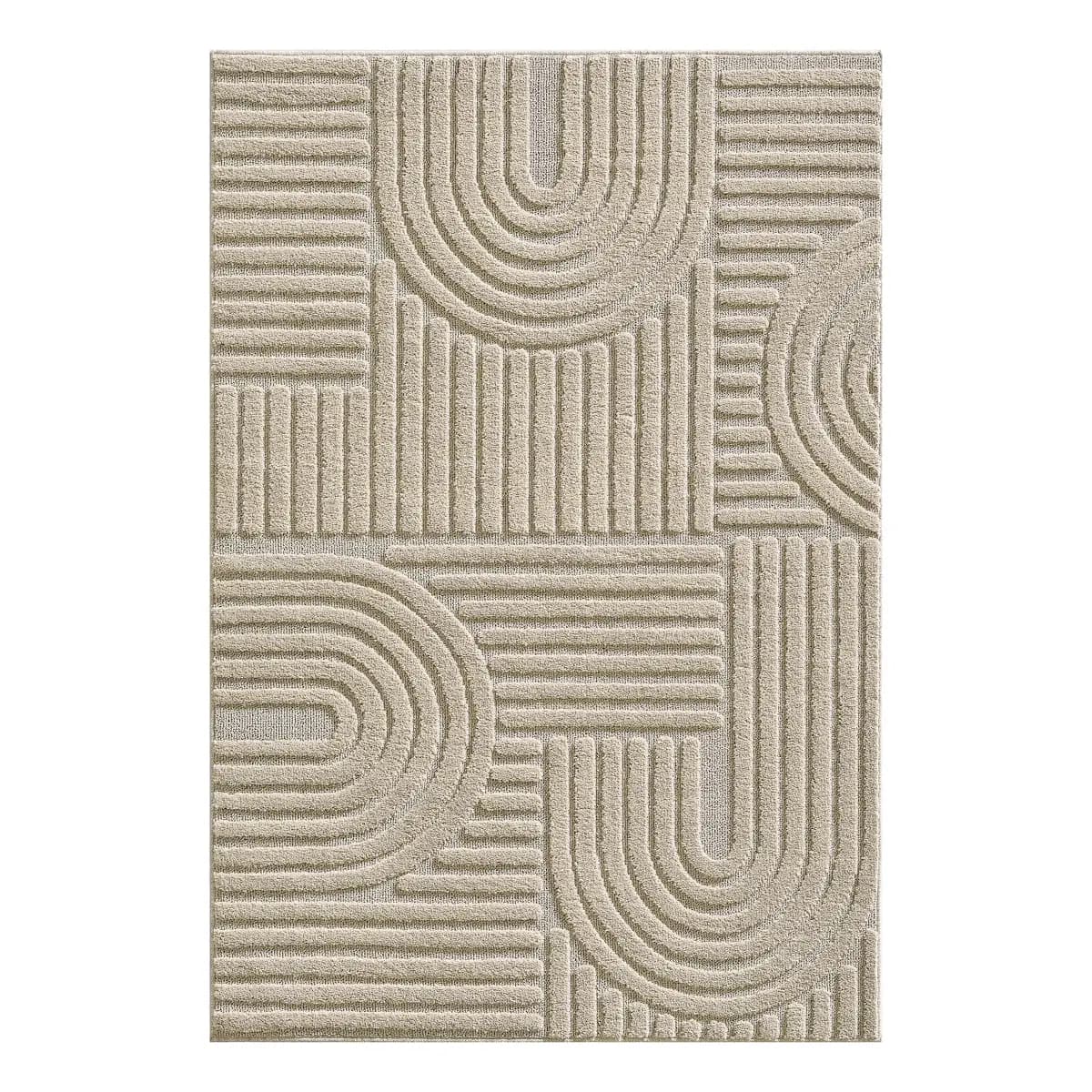 Ayyildiz Kurzflorteppich Art Beige/Beige 140 x 200cm Polyester | Beige