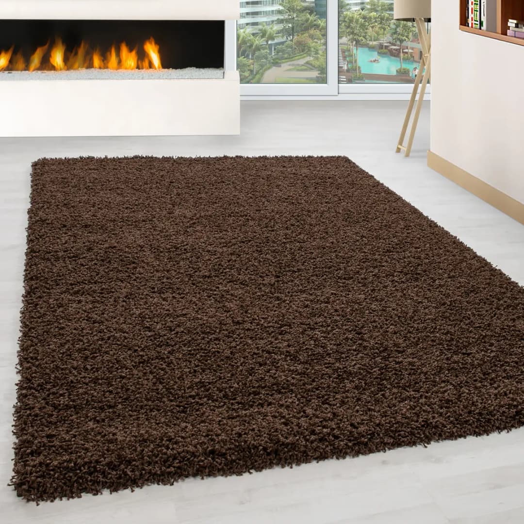 Hochflorteppich Life Typ A 120 x 170cm Braun/Braun | Braun